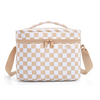 Eco-Friendly Durable Cooler Lunch Bag with Shoulder Straps and Zipper Closure PEVA Lining Fashion Handbag for Girls Gift