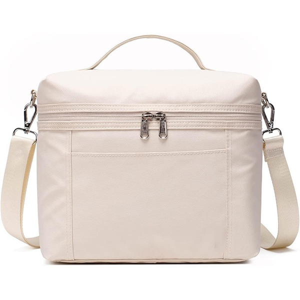 Multifunctional Eco-Friendly Durable Insulated Lunch Cooler Bag PEVA 2 Persons Portable Handheld Refrigerated Food Storage
