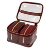 Fashion Women 3pcs Set Cosmetic Bag And Case with Custom Logo Pvc Leather Travel Make Up Bag