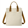 Custom Canvas Tote Bag With Printed Logo Large Capacity Handbag for Exhibition Shopping Corporate Gift