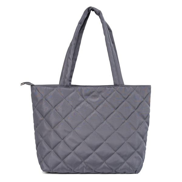 New Arrival Shoulder Shopping Puffy Bags for Lady Portable Quilted Pattern Puffer Tote Bag for Women