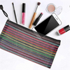 High Quality Zipper Closure Rope Hook Polyester Makeup Bag Multipurpose Heavy Duty Mesh Bags for Cosmetics Travel Storage
