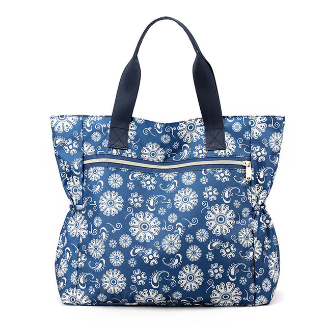 2026 New Fashion Women's Large Capacity Tote Bag, Lightweight Printed Nylon Casual Shoulder Bag Handbag for Mommy