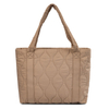 Lightweight Nylon Fashion Portable Quilted Shoulder Bag for Women Large Padded Puffer Tote Bag