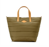 High Quality Nylon Winter Puffer Tote Bag Quilted Zipper Closure Stylish Handbag with Portable Shoulder Straps for Shopping