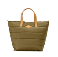 High Quality Nylon Winter Puffer Tote Bag Quilted Zipper Closure Stylish Handbag with Portable Shoulder Straps for Shopping