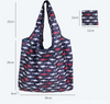 Custom Size Printing Foldable Polyester Shopping Bag Large Storage Space Multi Color Optional Handbag Hand Length Handle