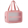 Wholesale Transparent Eco-Friendly Makeup Bag Waterproof Portable Cosmetic Travel for Organizer Zipper Beach