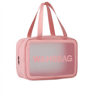 Wholesale Transparent Eco-Friendly Makeup Bag Waterproof Portable Cosmetic Travel for Organizer Zipper Beach