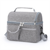Double Layer Cationic Cooler Bag Large Capacity Insulated Lunch Bag With Shoulder Strap For Outdoor Breast Milk Storage