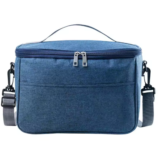 Aluminum Foil Insulated Foldable 24L Portable Lunch Box Bag with Zipper Closure for Food Storage Office Workers & Picnic Use