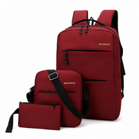 Custom Oxford Lap Backpack Set Waterproof USB Charging Computer Bag School Travel Daypack for Unisex