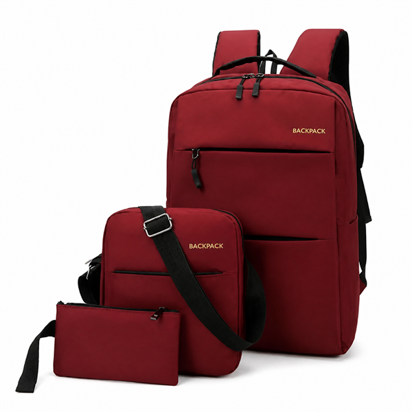 Custom Oxford Lap Backpack Set Waterproof USB Charging Computer Bag School Travel Daypack for Unisex