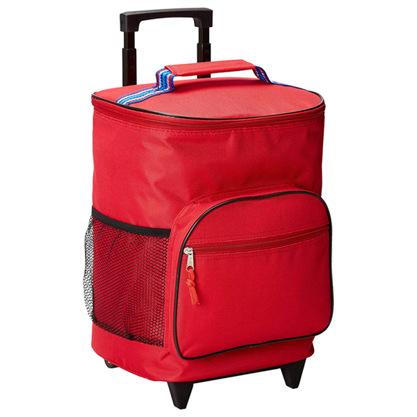 Outdoor Travelling Large Compartment Custom Insulated Trolley Picnic Cooler Bag