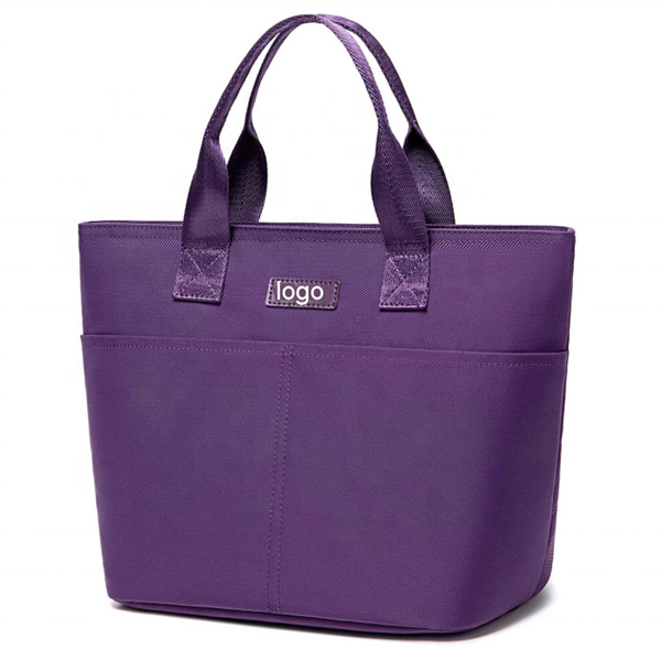 Customized logo Waterproof Thermal Insulated Cooler Lunch Bags Portable Office Adult Picnic Food Drink Cooler Tote Bag