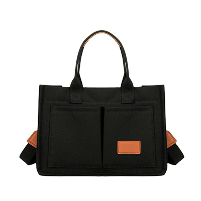Black Cotton Tote Bags Wholesale