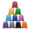 Outdoor Gym Sports Unisex Fashion Reusable Custom Logo Polyester Drawstring Backpack