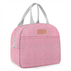 Durable Insulated Cooler Bag with Zipper and PEVA Lining Portable Thermal Lunch Box for Kids