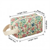 Cute Vintage Floral Quilted Zipper Large Capacity Cosmetic Bag Trendy Puffy Makeup Case for Organizer Handbag Daily Travel