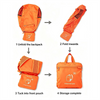 Customized Logo Modern Foldable Zipper Portable Backpack Lightweight Sport Bag for Travel
