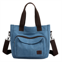 2026 Custom Vintage Crossbody Shoulder Bags Small Handbag with Multi-pocket Top Handle Work Bag 