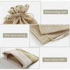 Burlap Jute Hessian Sacks Pouches Packing Bags New Arrival Drawstring Natural Gift Linen Bag Pouch With Logo