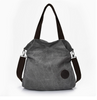 Hot Selling Handbags for Girls New Design Canvas Vintage Tote Bag 15L Large Capacity Color Block Shoulder Bag