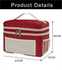 Custom Logo Lunch Cooler Bag with Handle Portable for Picnic Travel & Food Storage