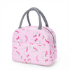 Popular Portable Durable Insulated Lunch Cooler Bag Zipper Closure PEVA Custom Printed Thermal Handbag for Outdoor Use-Wholesale