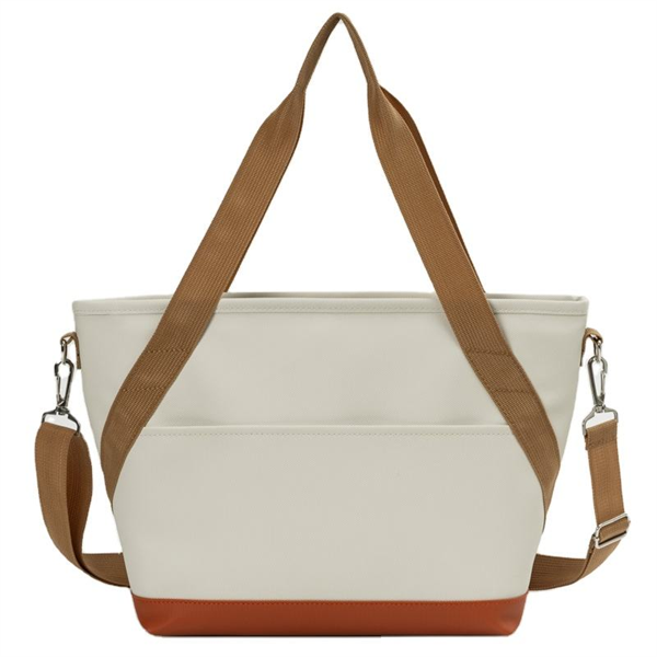 Women's Lightweight Tote Bag with Waterproof Lining Zip Closure Single Strap Shoulder Handbag for All Seasons
