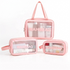 Wholesale Transparent Eco-Friendly Makeup Bag Waterproof Portable Cosmetic Travel for Organizer Zipper Beach