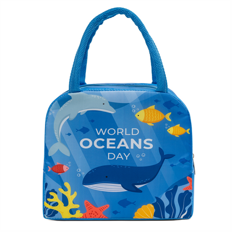 Portable Custom Logo Promotional Lunch Bag Wholesale Small Insulated Lunch Box Cooler Bag for School Kids