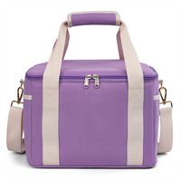 Outdoor Canvas Insulated Cooler Bag Travel Tote Bag Canvas Lunch Bags