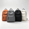 OEM Custom Logo School Backpack Fashionable Design for Boys Girls Waterproof Zipper Closure Simple Solid Color Direct Polyester