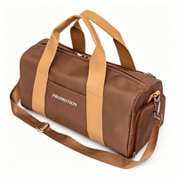 Custom Lightweight Durable Nylon Gym Duffle Bag with Waterproof Zipper Closure Wet Pocket Shoes Compartment and Large Capacity