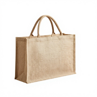 Custom Printed Linen Tote Bag Blank Cotton Jute Handbag High Grade Flax Shopping Bag for Graffiti DIY