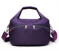 Custom Waterproof Nylon Crossbody Bags for Women Multi-Pockets and Detachable Shoulder Strap and Dual Carry Handles