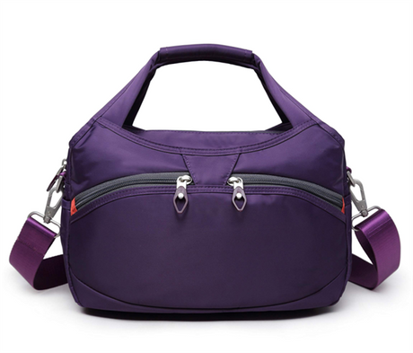 Custom Waterproof Nylon Crossbody Bags for Women Multi-Pockets and Detachable Shoulder Strap and Dual Carry Handles
