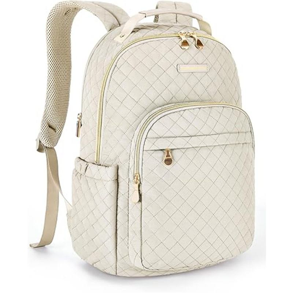 Waterproof Durable Unisex Oxford Laptop Backpack with Zipper Closure for Work and Travel 15.6'' Laptop Bag