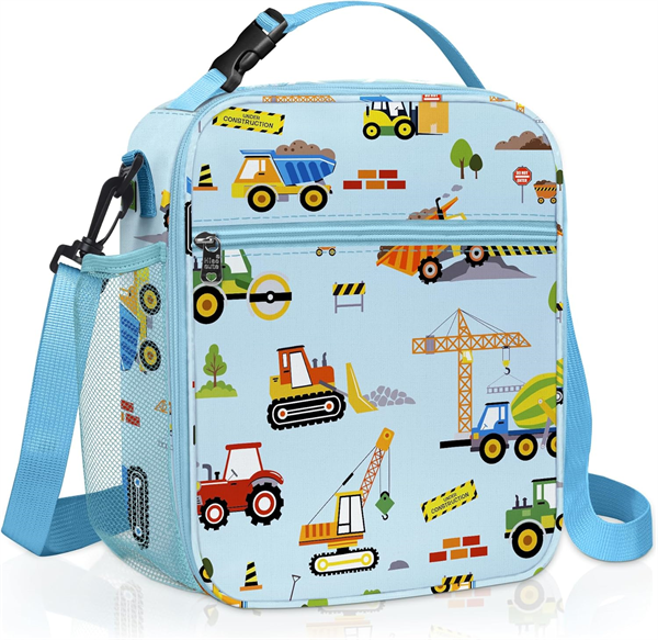 Insulated Kids Lunch Bag Truck Large Thermal Cooler Bag for Boy Picnic School Lunch Box Tote