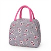 Popular Portable Durable Insulated Lunch Cooler Bag Zipper Closure PEVA Custom Printed Thermal Handbag for Outdoor Use-Wholesale