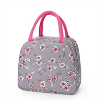 Popular Portable Durable Insulated Lunch Cooler Bag Zipper Closure PEVA Custom Printed Thermal Handbag for Outdoor Use-Wholesale