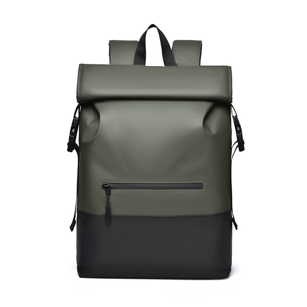 Fashionable Large Capacity Rollup Rucksack Zipper Closure Sports Backpack for School Student and Business