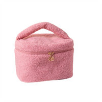 Good Design Water Resistant Portable Cotton Makeup Bag Handbag with Zipper Closure and Customized Logo Wholesale