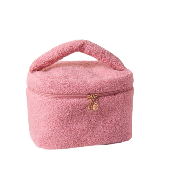 Good Design Water Resistant Portable Cotton Makeup Bag Handbag with Zipper Closure and Customized Logo Wholesale
