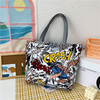 Full Print Tote Bag Customized Tote Handbag Daily Reusable Tote Shoulder Bag