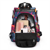2026 Trendy Anti-theft Women Backpack Fashion Printed Polyester Travel Bag Large Capacity Ladies Commute School Bag