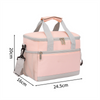 Outdoor Camping Portable Insulated Lunch Cooler Bag Polyester PEVA Lining Zipper Big Capacity for School Students Workers