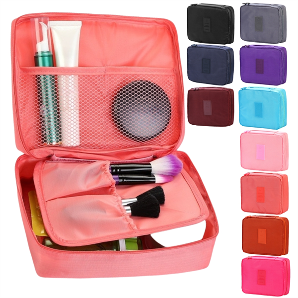Cosmetic Bag Large Capacity Portable Travel Organizer Wash Bag High-grade Transparent Tidy Categorized Storage