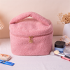 Good Design Water Resistant Portable Cotton Makeup Bag Handbag with Zipper Closure and Customized Logo Wholesale